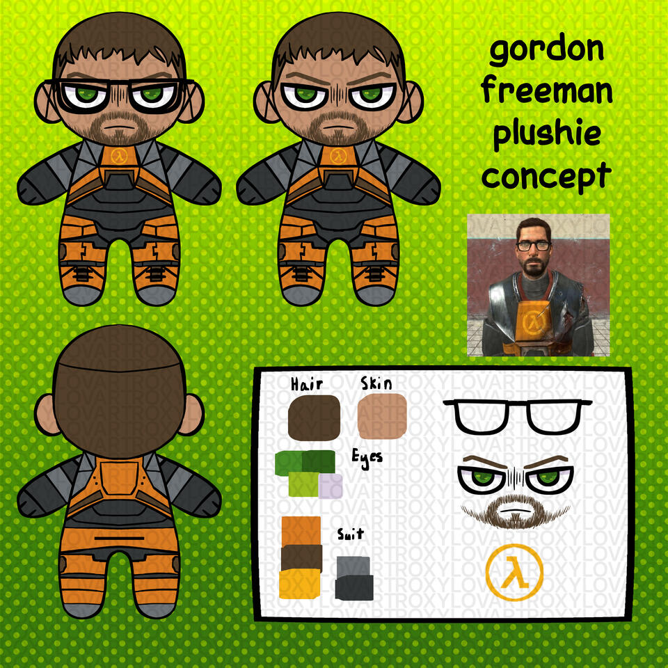 Gordon Freeman Plushie Concept